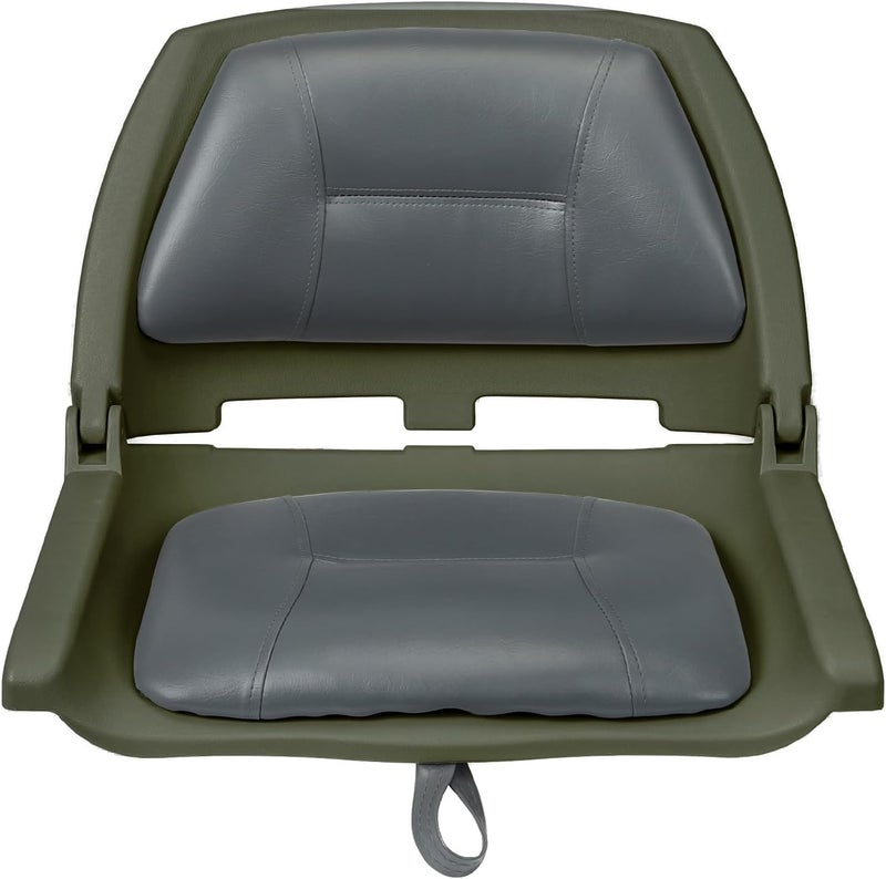 ERGOSEAT Folding Boat Seat Padded Folding Boat Chair with Backrest Marine BassJon Boat Seat - Image 2